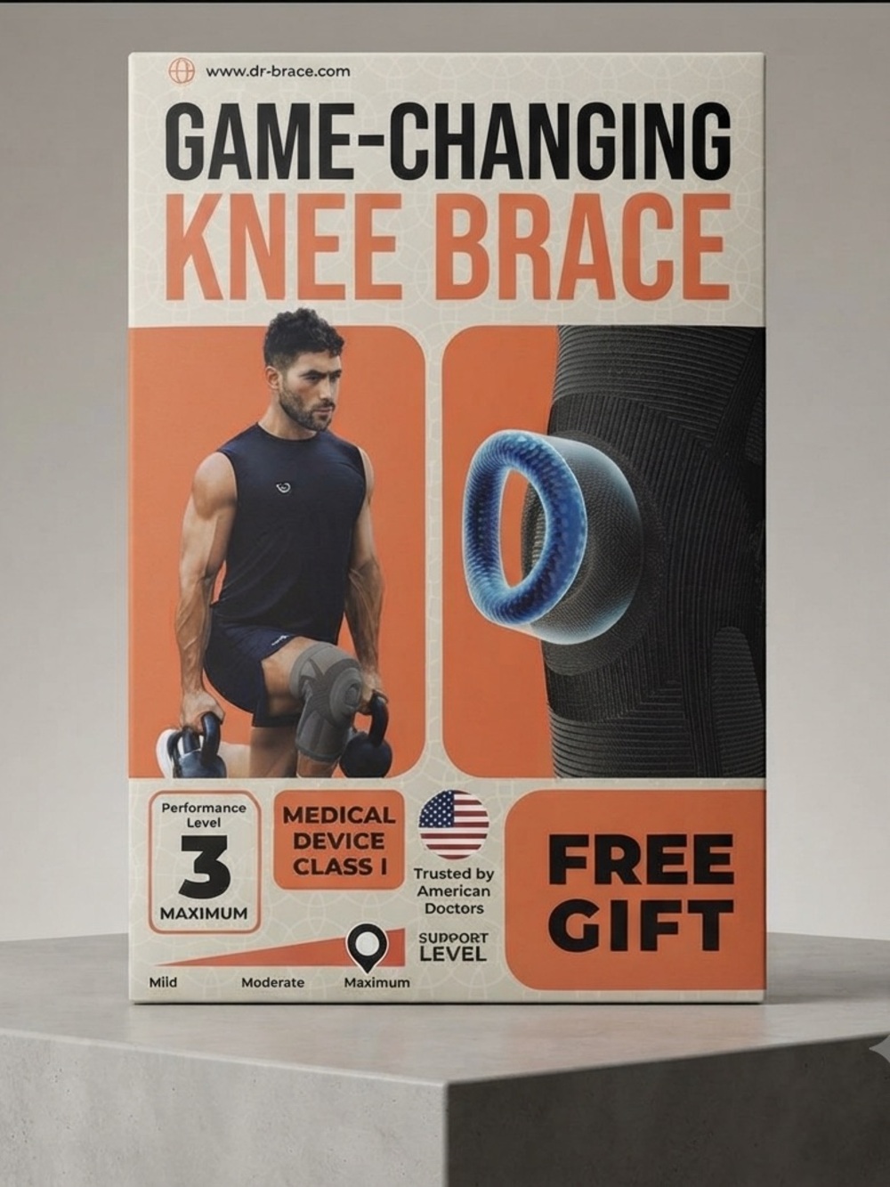 Dr. Brace Game-Changing Knee Brace Level 3 Maximum XL